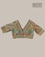 Mint Designer Organza saree SS50246