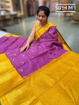 Purple vaira oosi vintage kanjeevaram saree : S62F149