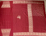 Pastel Yellow Banarasi kora Saree