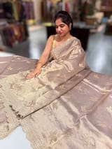 Antique Handloom Tissue Saree with Embroidery SS50417