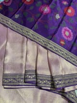 Lilac & Purple Combo Banarasi Tissue Brocade saree SS50217