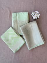 Mint Green Banarasi Mul Silk Brocade 3-pc Sharara Suit set : SS62J11