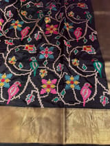 Black Kanjeevaram soft silk with embroidery SS50126