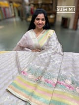 Lilac Designer Kora Banarasi Saree: S62F229
