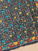 Elephant Grey Pure Handloom Tussar Saree