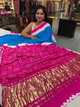 Pure gajji silk saree Rai bandhej Saree SS50524