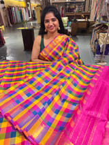 Green Vintage kanchi Saree with temple border SS50161