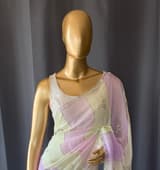 Multi colour Georgette Saree with handwork