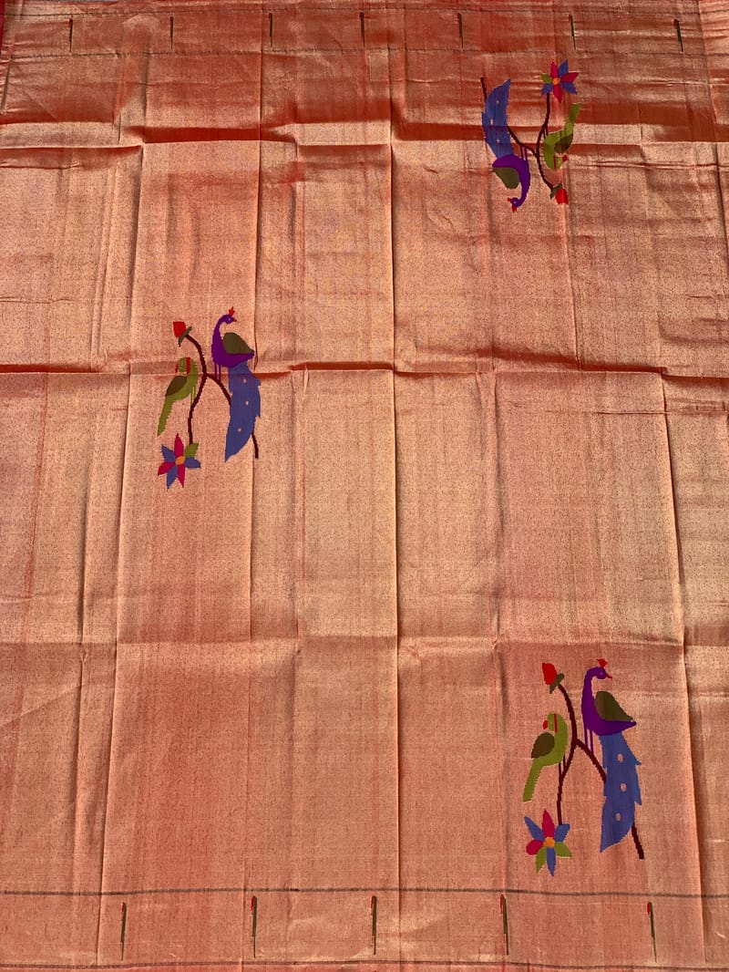 Pure Handloom Pythani Tissue blouse