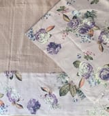 Light Lilac kanchi Brocade Saree with printed border SS50501