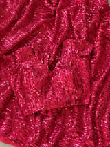 Georgette sequence saree with stitched blouses