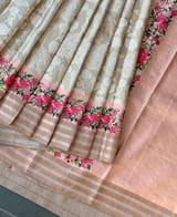 Earthy Tone kanchi soft silk  printed saree SS50371