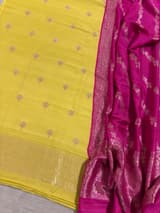Pure handloom munga silk suit set with heavy dupatta SS50591