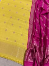 Pure handloom munga silk suit set with heavy dupatta SS50591