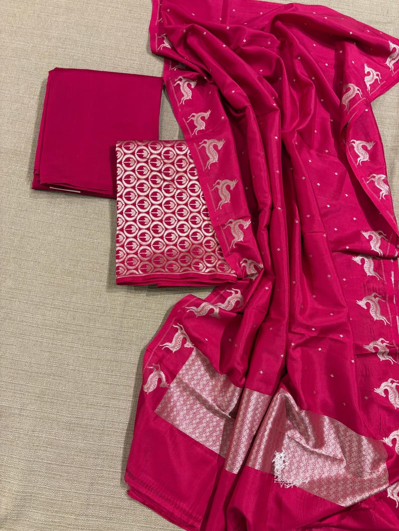 Katan brocade Silk 3 pc Suit set