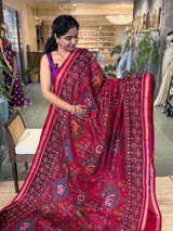 Multi Color Six Figure Patan Patola Saree