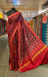 Multi Color Six Figure Patan Patola Saree