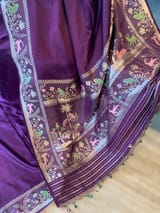 Wine Designer Mashru Silk Saree SS50576
