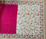Pink Kanchi Soft Silk Saree With Petite Point Embroidered Border Pallu & Blouse SS50143