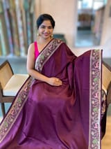 Wine Designer Mashru Silk Saree SS50576