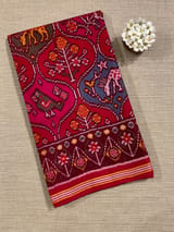 Multi Color Six Figure Patan Patola Saree