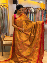 Twill Weave  Patan Patola Tissue Saree SS50350