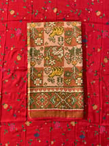 Twill Weave  Patan Patola Tissue Saree