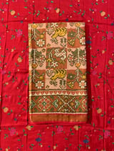 Twill Weave  Patan Patola Tissue Saree