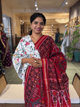 Multi Color Six Figure Patan Patola Saree