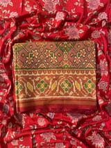 Twill Weave  Patan Patola Tissue Saree SS50350