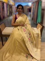 Banarasi Gold Tissue Brocode Saree with Embroidered Border SS5089