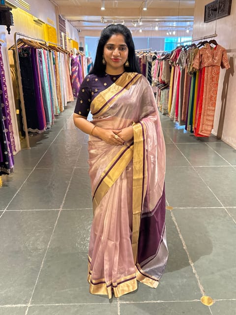 Pink Handloom Tissue