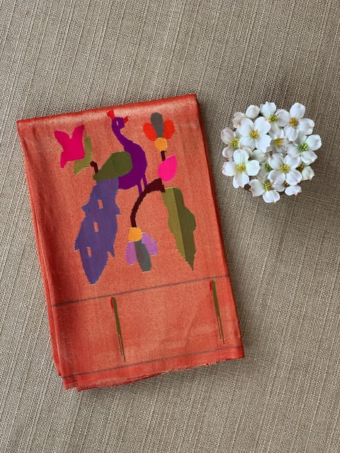 Pure Handloom Paithani Tissue Blouse