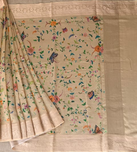 Printed Chanderi Silk Saree