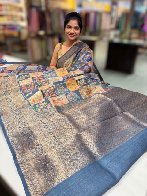 Printed Banarasi Tussar