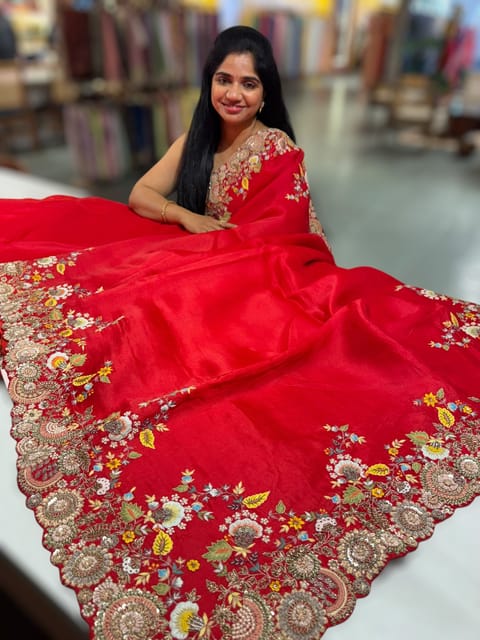 Anita Dongre Inspired Heavy Handwork Saree
