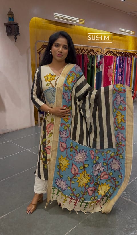 Pen Kalamkari 2- Pc Suit Set
