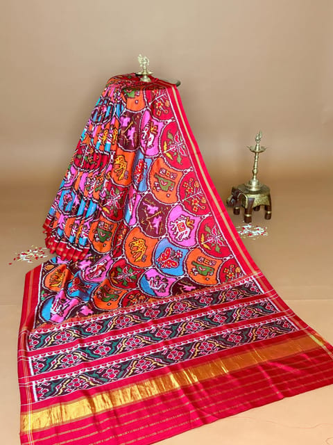 Multi-Colour Patan Patola Saree