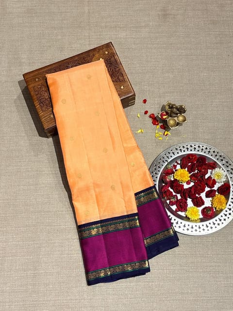 Peach Vintage Kanjeevaram Saree