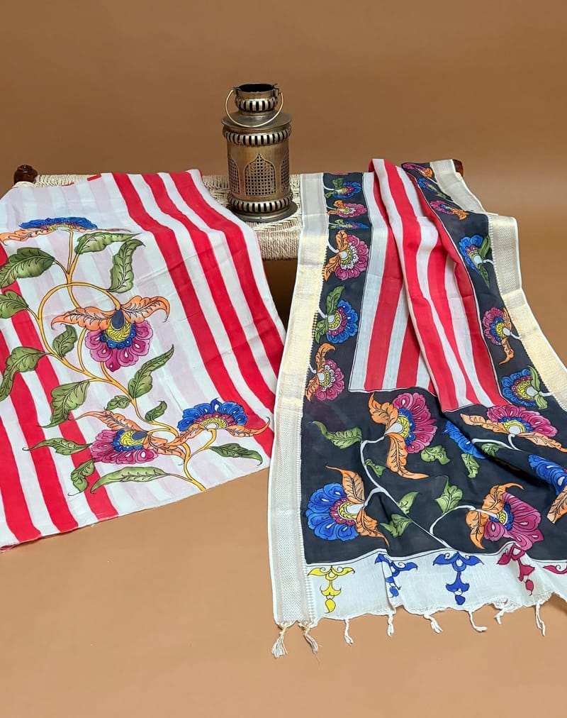 Pen kalamkari 2-pc suit set