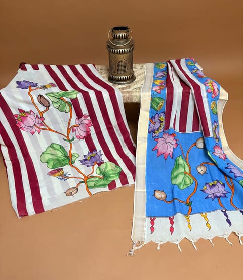 Pen Kalamkari 3-Pc Suit Set