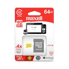 MAXELL - MEM MICRO SD 64GB CLASE 10 MAXELL