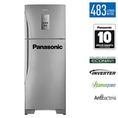 PANASONIC - Refrigeradora Top Freezer NR-BT55PV2XD Inverter 483L