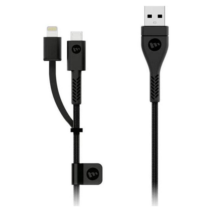 MOPHIE - Cable Dual Mophie Lightning/ Micro Usb a Usb 1.2 M