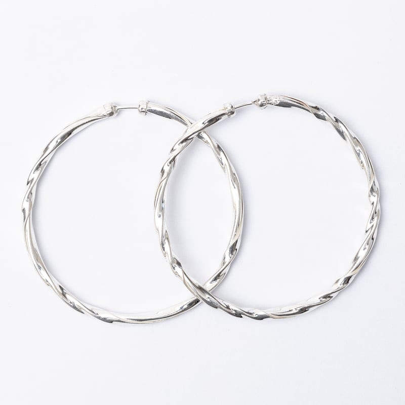 LA GARZA Aros Mujer Plata Argollas Perfiladas falabella