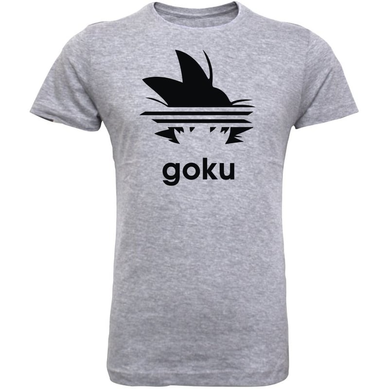 Polera de Hombre Manga Corta Goku Clasico Dragon Ball Gris MDC Linio Chile