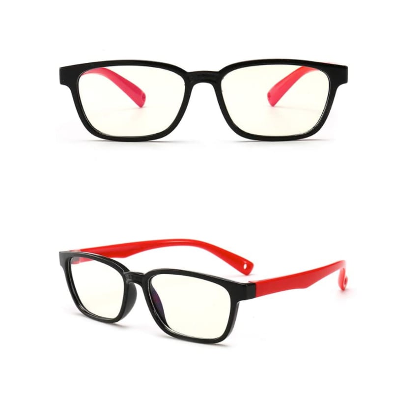 NEWO Lentes Luz Azul Ninos Negro con Rojo falabella