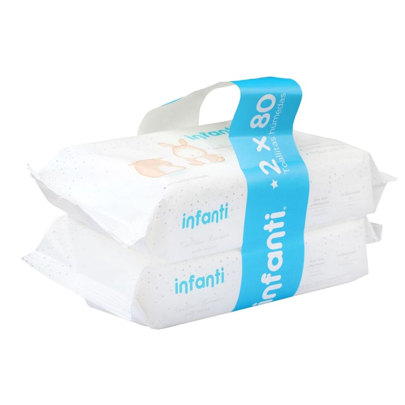 INFANTI Toallita Húmeda Bebé INFANTI Pack 2 x 80un. | falabella.com