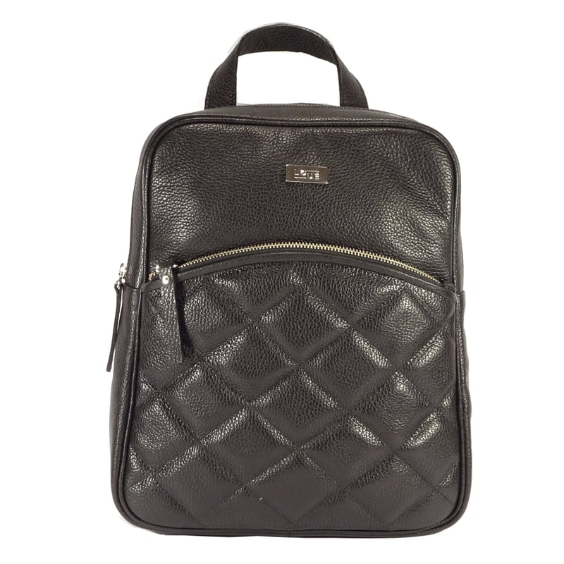 LOUE Mochila de Cuero Natural de Mujer Marca Loue Modelo Rock Color Negro falabella