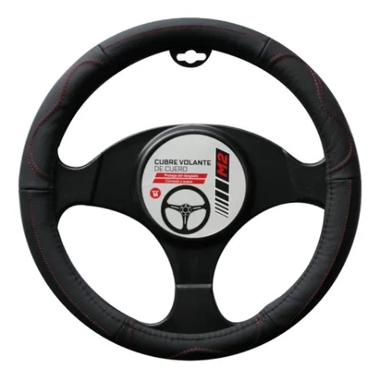 Funda De Volante De Cuero Negro Para Mazda MX5 1990-2005 - Con Costuras Rojas, Fácil Instalación